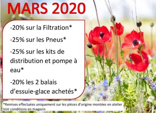 PROMOTIONS MARS 2020